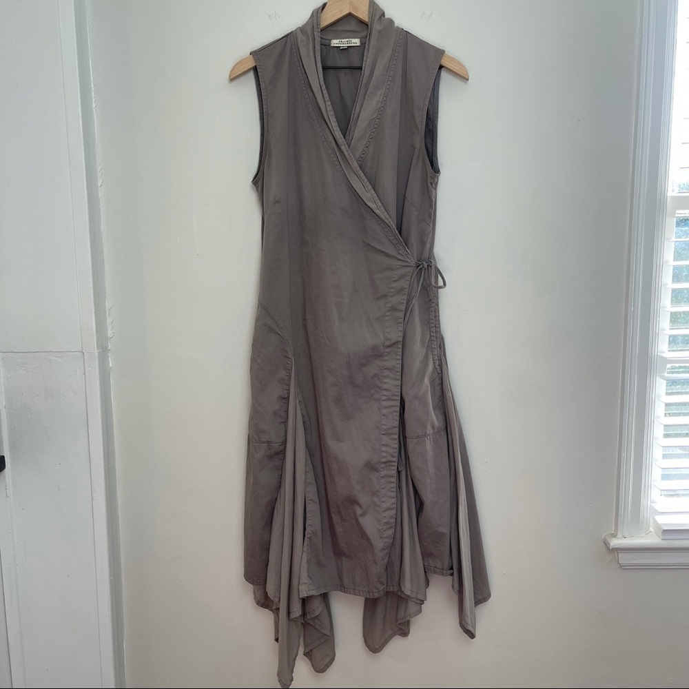 PRAIRIE UNDERGROUND- Shadow Dress Wrap Lagenlook Putty
